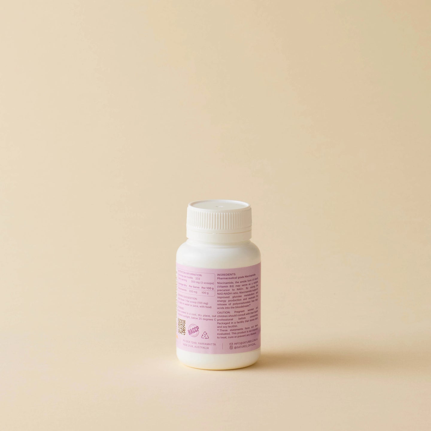 Niacinamide – Unflavoured – Buy Online | Saturée Australia