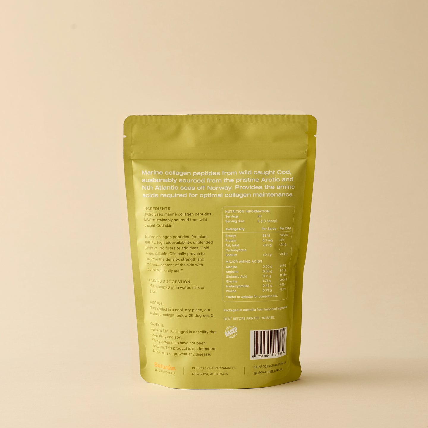 Norwegian Collagen – Unflavoured – Buy Online | Saturée Australia