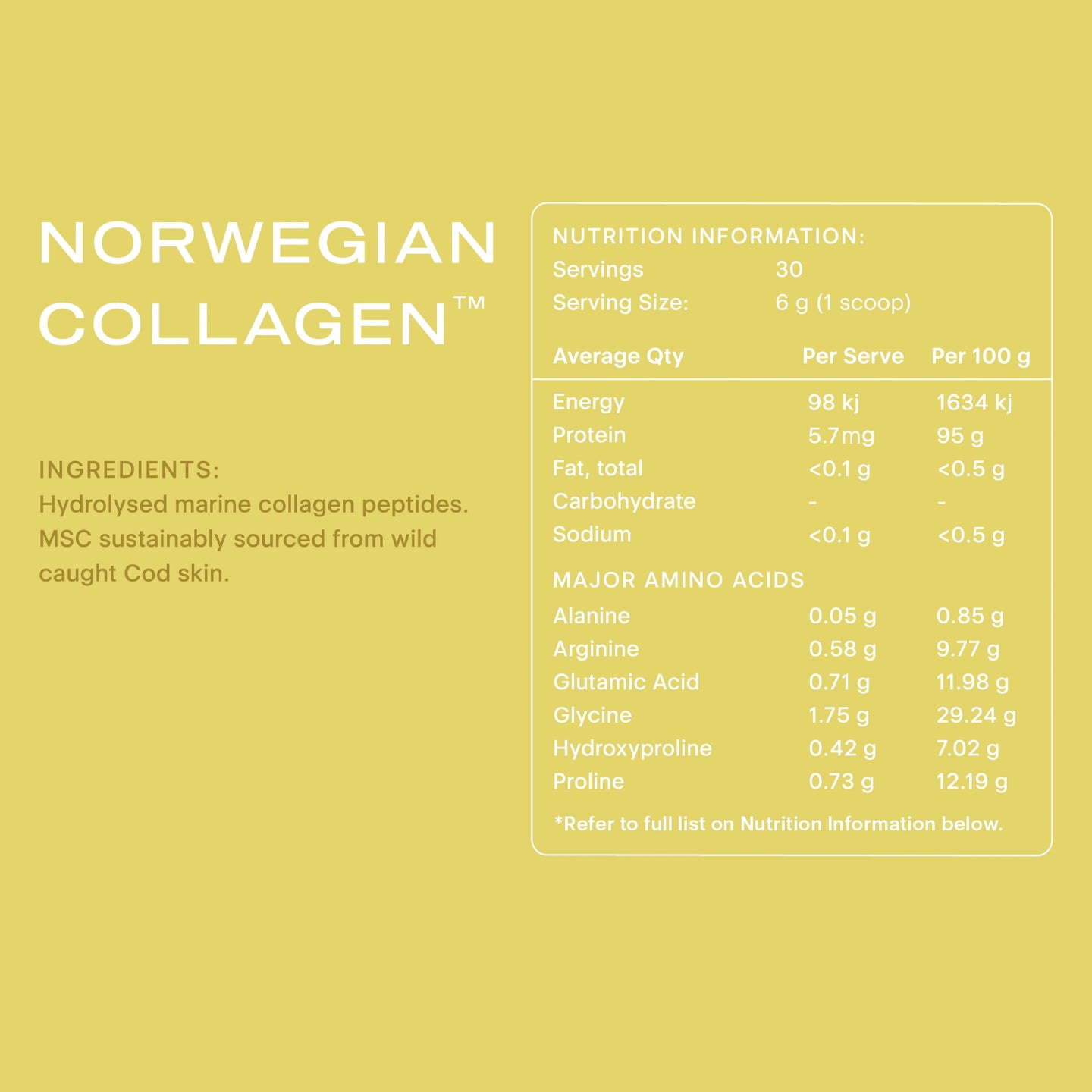 Norwegian Collagen – Unflavoured – Buy Online | Saturée Australia