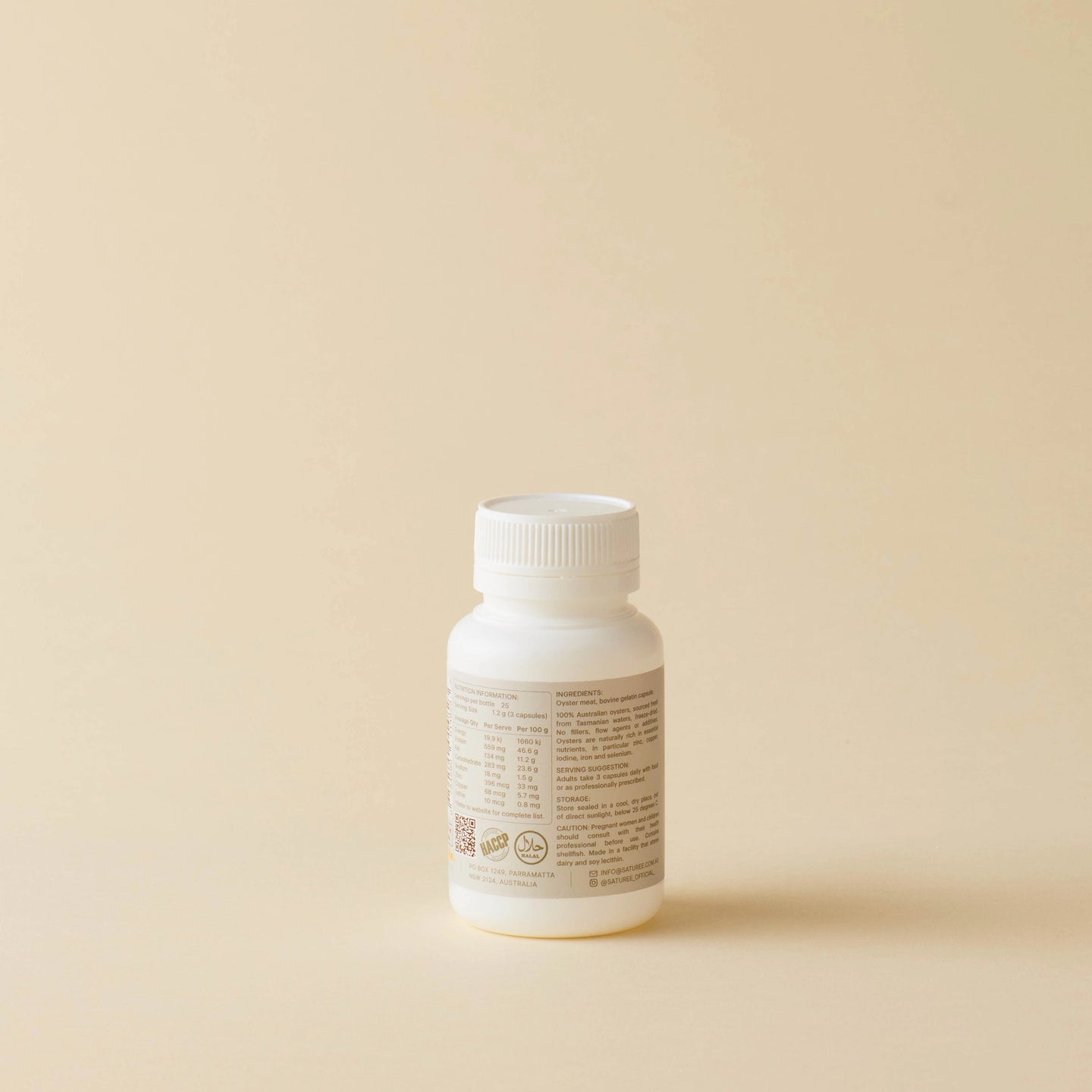 Pure Oyster Capsules – Unflavoured – Buy Online | Saturée Australia