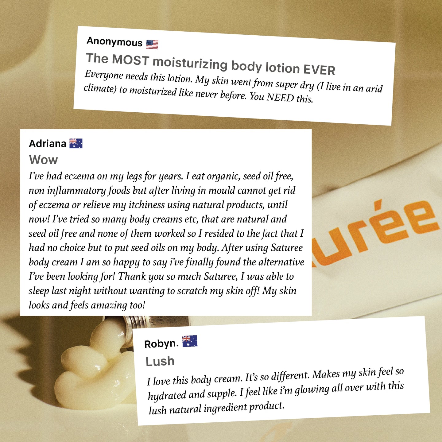 Saturated Body Cream – Unscented – Buy Online | Saturée Australia